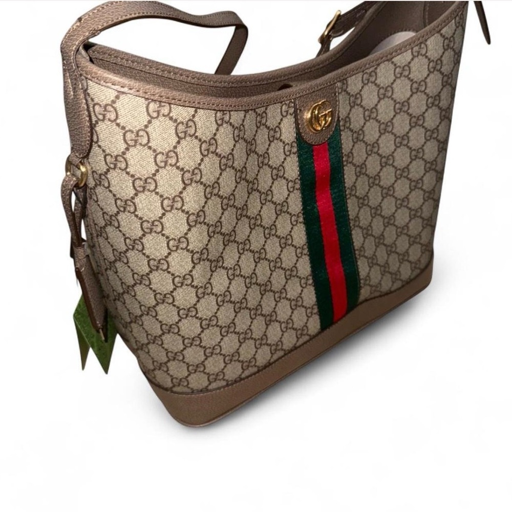 Gucci GG Supreme Ophidia Large Open Shoulder Bag - Picture 4 of 9